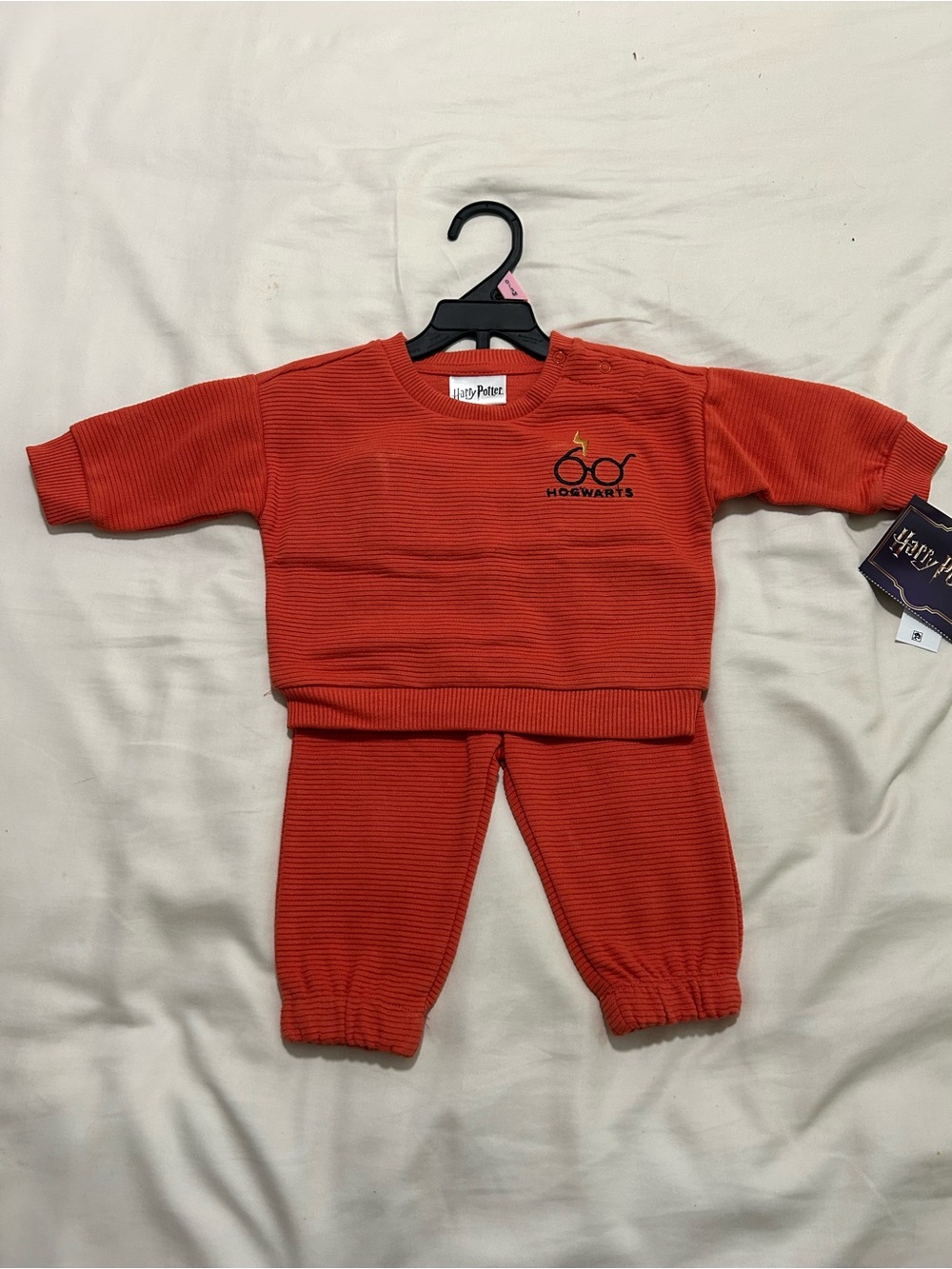 NWT Warner Bros. Harry Potter Kids set 0-3m orange